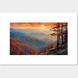 Blue Ridge Sunset Posters and Art